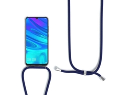 Capa Huawei Y7 Pro 2019 HONGWE. Com corda Transparente, Azul