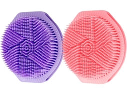 Lifkome Conjunto De 2-escovas Corporais Silicone Dupla Face, Escova Esfoliante Corporal Para Mulheres E Homens, Limpeza