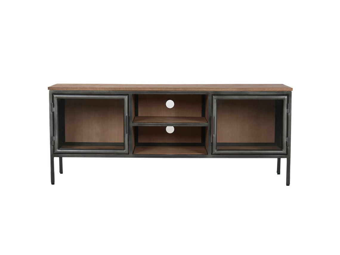 Suporte para TV em Madeira e Metal, 137x40x55cm ALEXANDRA HOUSE LIVING