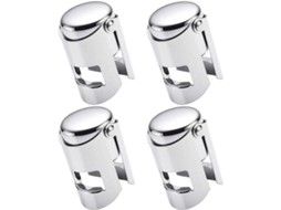 Conjunto de 4 Rolhas Silicone Reutilizáveis BRILVIBERA