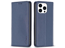 Capa De Couro Sintético Com Compartimentos Para Cartão Para Iphone 16 Pro