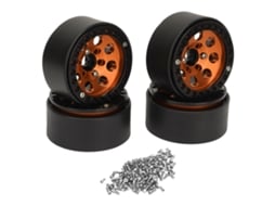 Mali aro de Roda Rc 1.9 Polegada de Liga de Alumínio Estável para Axial Scx10 Ii Iii Ouro 4 Peças