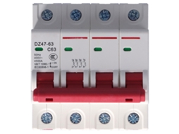 Interruptor de Circuito MCb 4P 63A 400V Veloriskku para Residencial