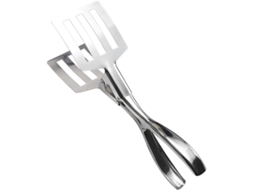 Pinça Para Churrasco Ounona Em Aço Inoxidável Prateado Com Cabo Confortável E Cabeça Quadrada, Ideal Para Hotéis E