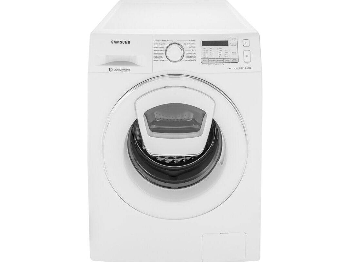 Máquina de Lavar Roupa SAMSUNG AddWash WW80K5413WW (8 kg - 1400 rpm - Branco)