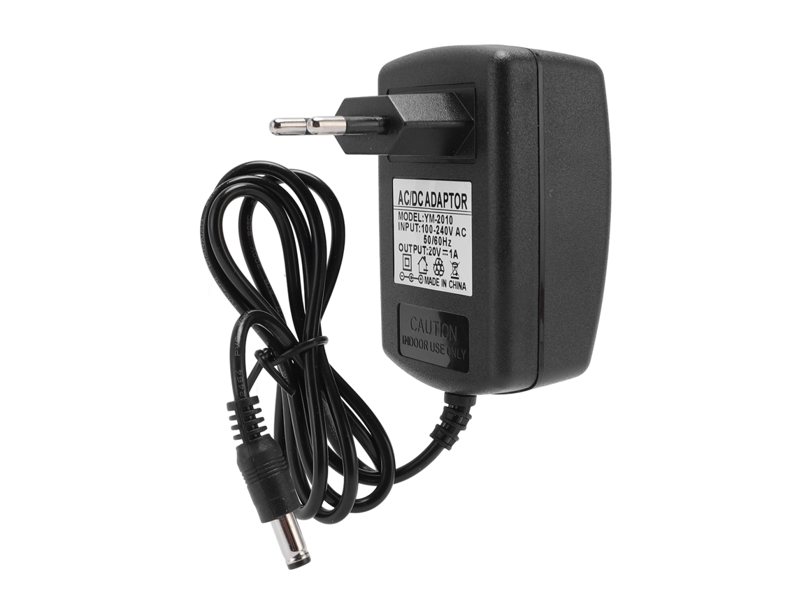 Adaptador Mali 20v 1a com cabo de 93cm, plugue eu para eletrônicos