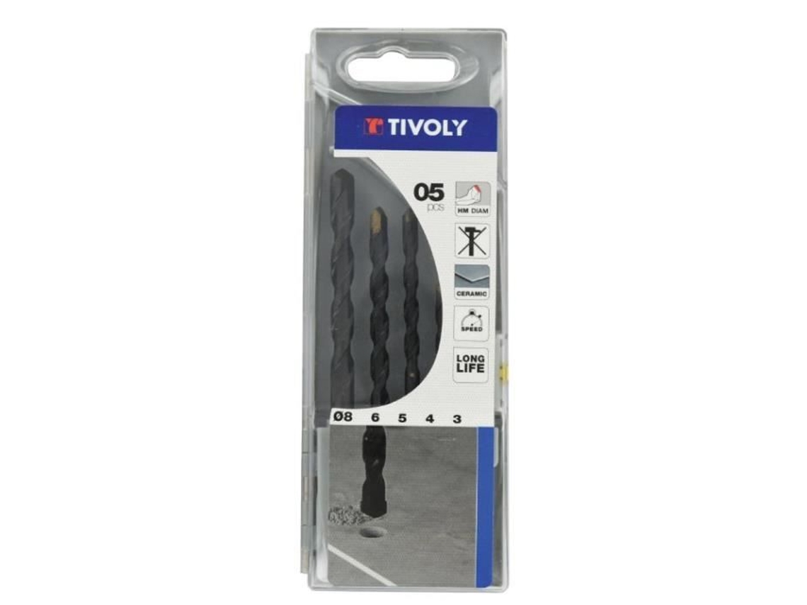 Caixa de Broca para Azulejo Ø3-4-5-6-8 Mm TIVOLY 12000370002