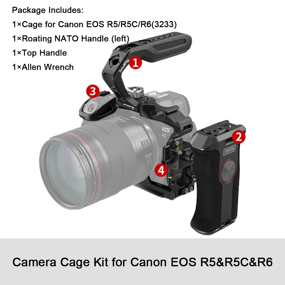 Kit De Cesta Black Mamba 3 Para R5/r6/r5 C, Com Grampo De Cabo E Kit De Alça Superior