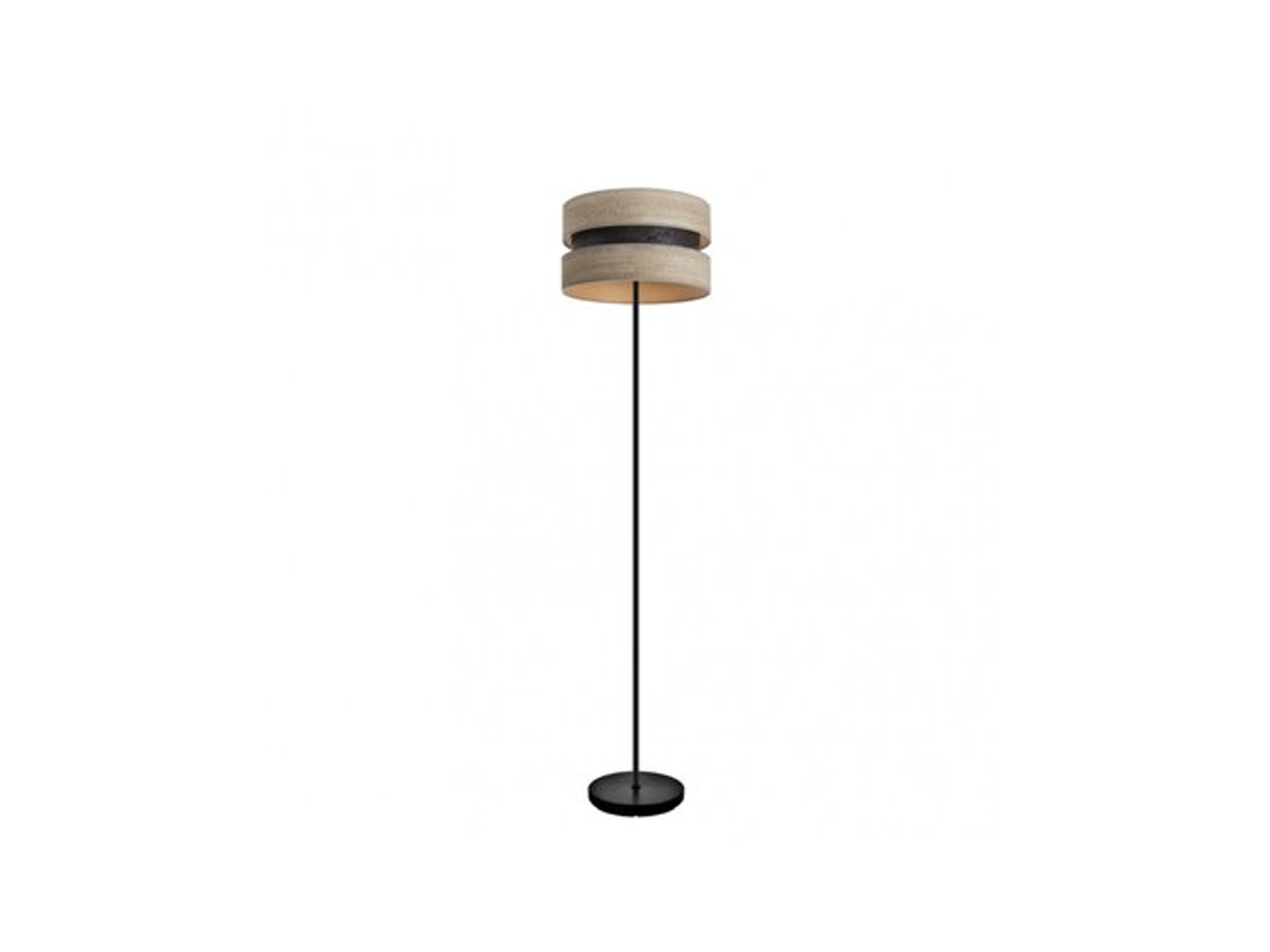 Colet Salon Foot 1xe27 Preto/cinza Madeira 160x40x40 Cm Fabrilamp
