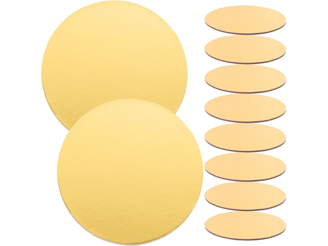 Pratos De Base Para Bolos Festa Kichouse, 20 Peças Redondas De 10cm Para Confeitarias E Decoração Eventos