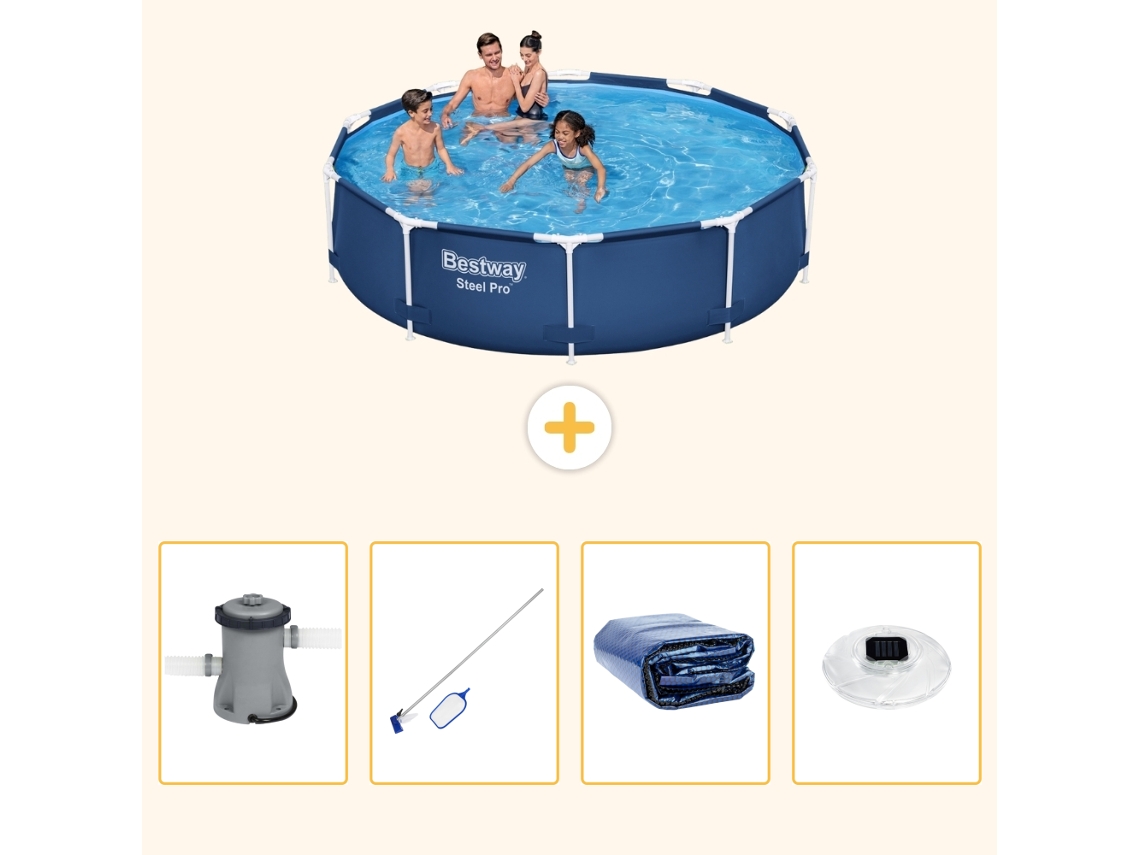 Bestway Piscina Bestway Steel Pro Redonda - 305x76 Cm - 5-peças S305