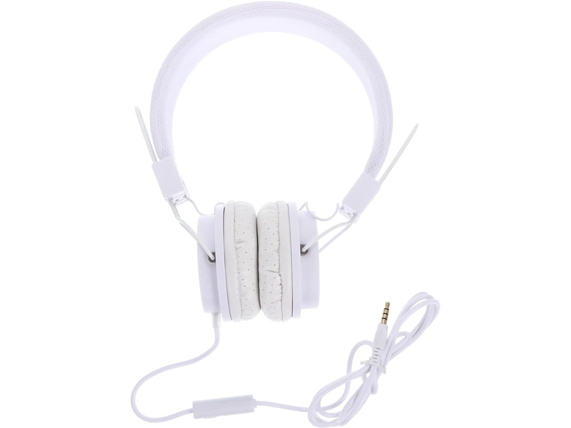 Pretyzoom Casque De Jeu Filaire Blanc Coussinets D ' Oreille Souples Em Pu, Confortável Para Longas Sessões,