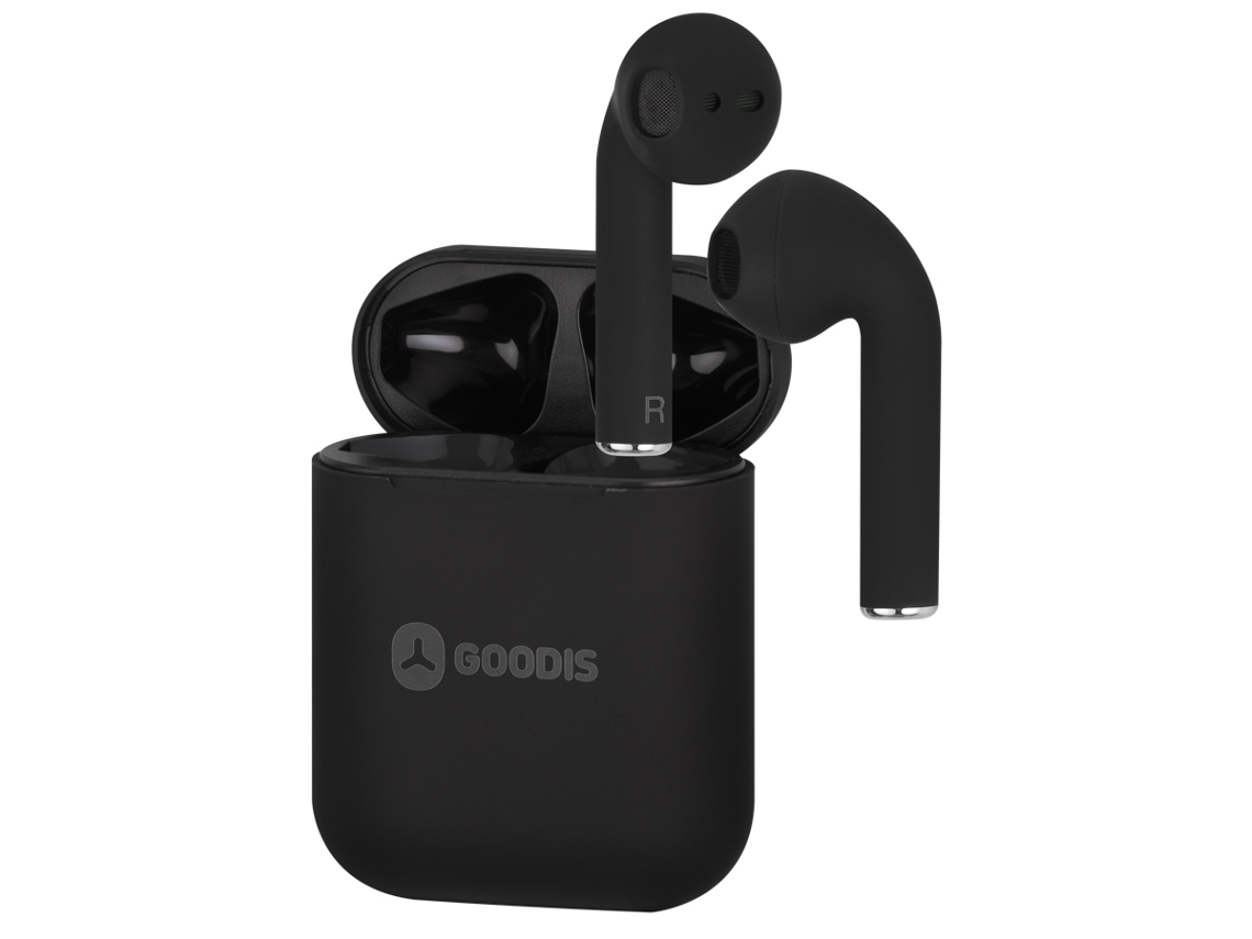Auriculares Bluetooth True Wireless GOODIS Bt (In Ear - Microfone - Preto)