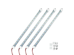 Barra De Luz Led Interior 12v 48 Leds Com Interruptor E Ímanes Luz Branca 6500k Para Carro Plata