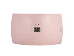 Secador De Uñas Com 15 Leds Uv Moda Útil Com Tela De Visualização Rosa
