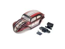 Pintura Branca À Mão Carroceria Beetle Peças Sólidas para Jeep/bronco Axial Scx30 1/30 Micro Off road Acessórios Reposição MDUG