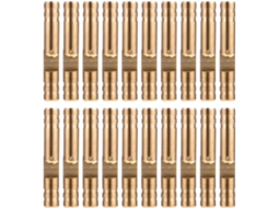 Lurrose 20 Peças Dobradiças Cilíndricas De Cobre Para Conexão Caixas Φ4*25mm Metal Amarelo Mini Joias
