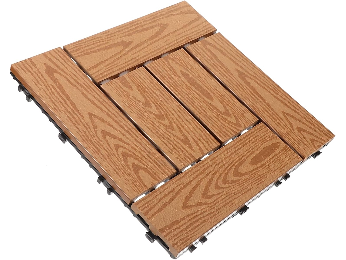 Placas De Encaixe De Material Composto Para Deck, Ideais Para Pisos Externos De Varandas E Jardins.