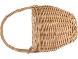 Bolsa De Vime Natural Trançado À Mão Em Estilo Francês, Elegante E Leve.