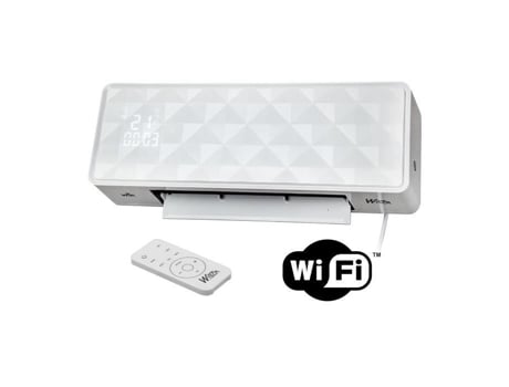 Aquecedor Elétrico De Parede 2000w Warm Tech Cerâmica Wifi 240v Até 50m3 Branco