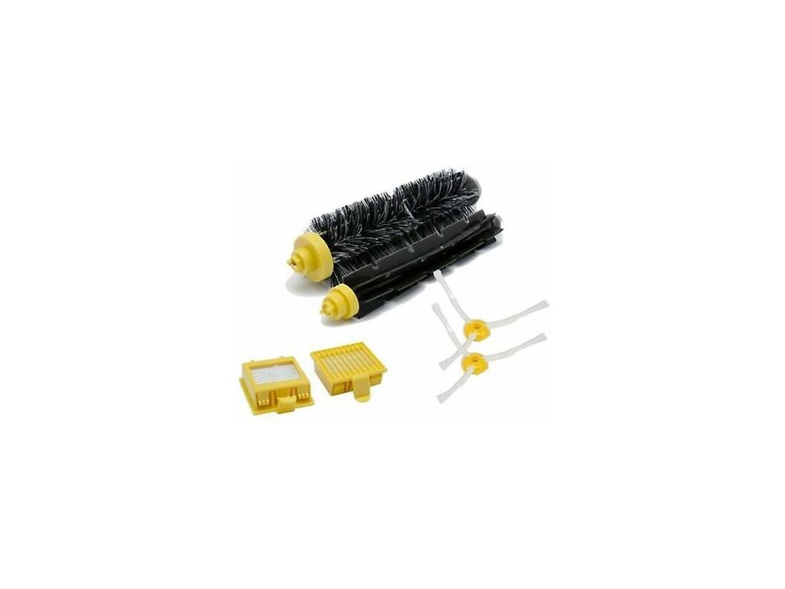 Kit completo compacto com escova lateral de 3 pontas para iRobot Roomba 760 765 770 775 780 790 | Sem marca