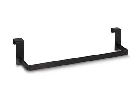 Barra de toalha lateral suspensa preta fosca BATHME B02256