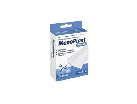 Family Health Monoplast Fabric Adhesive Bandage Roll 1m X 6cm, 1 Piece Silesian Pharma