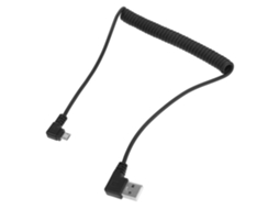Cabo Usb Espiral Para Carregamento, Micro Flexível E Extensível,