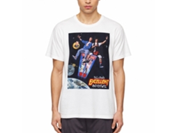 Rockinstone Bill And Ted Poster White Adult T-shirt Size:l