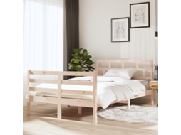 Estrutura De Cama Pequena Casal 120x190 Cm Pinho Maciço