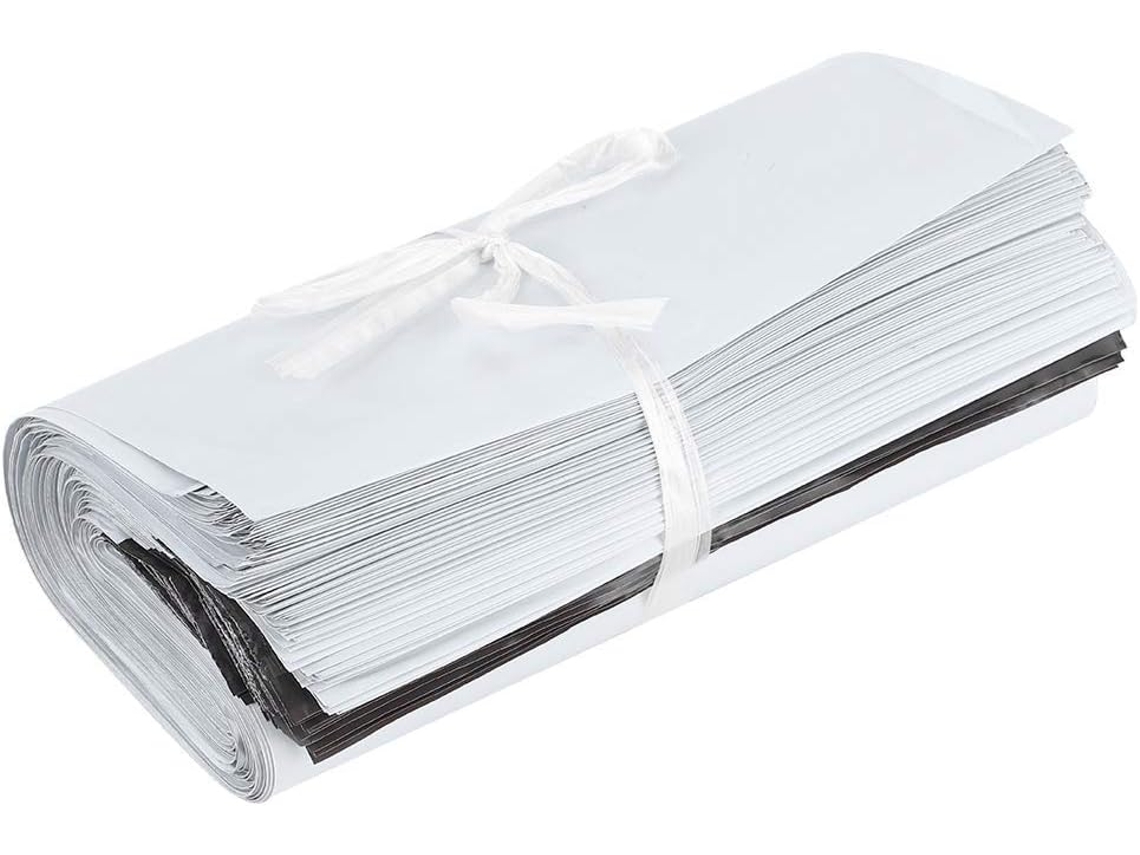 Pacote com 100 envelopes para envio, suprimentos para remessa, polietileno espesso, à prova d'água, autovedantes, logística