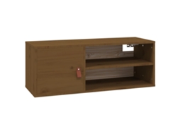 Wall Cabinet, Wall Cabinets Vidaxl Marrom Madeira De Pinho (n/a)