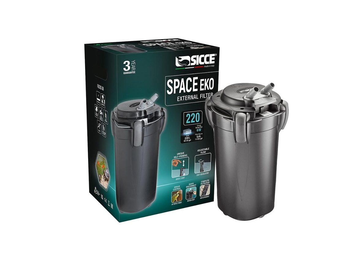 Filtro Exterior Space Eko+ 220 SICCE (700 L/h)
