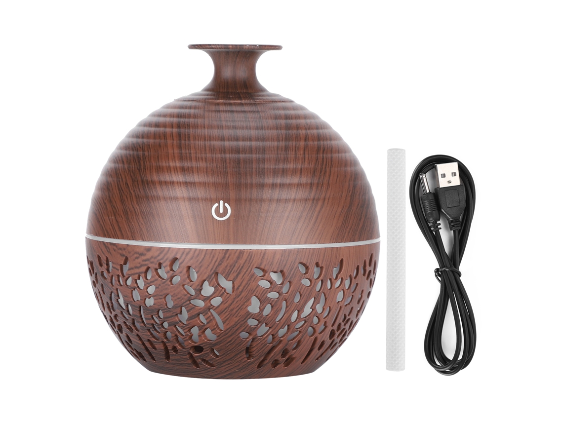 Umedificador De Aire De Escritorio Hueco Con Difusor De Aceites Esenciales Aromáticos Led