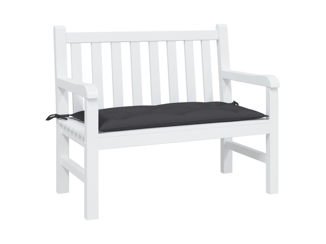 Vidaxl Almofadão P/ Banco De Jardim 100x50x7 Cm Tecido Oxford Preto