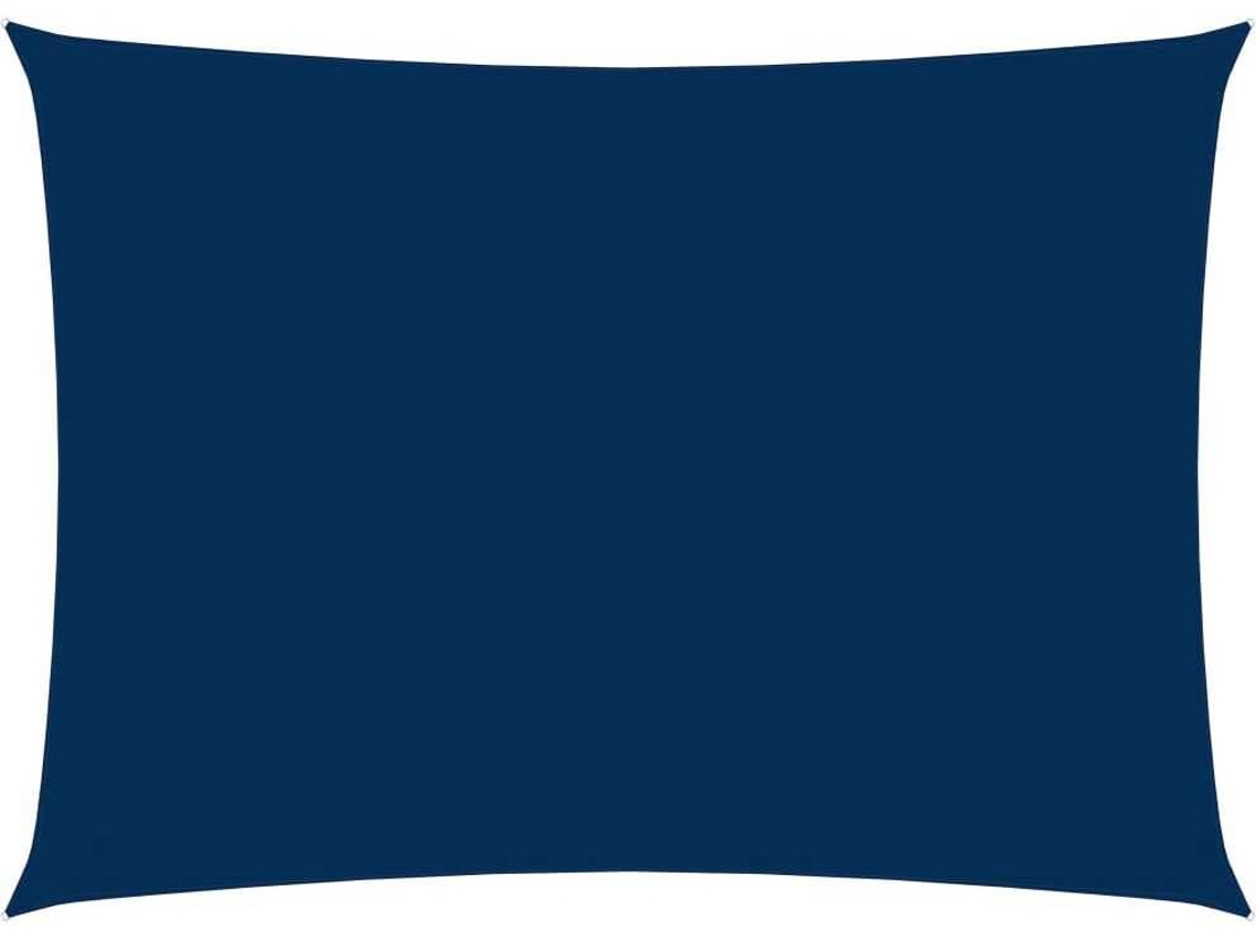 vidaXL Para-sol estilo vela tecido oxford retangular 2x4,5 m azul