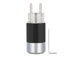 Conector de Alimentación de Audio Mono Hifi, Cobre Electrochapado Puro con Baño de Rodio, Macho E109r