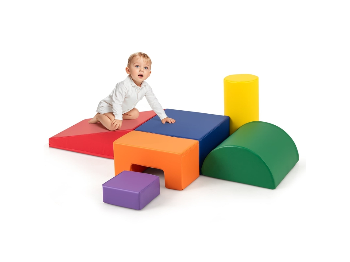 Conjunto 6 Blocos de Espuma Macia Escalada, Multicolor NORTHIX