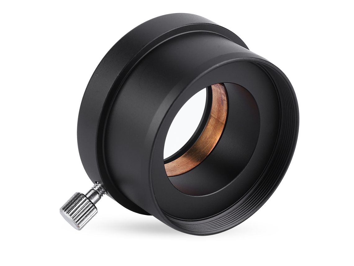 Adaptador De Montaje De Ocular Para Telescopio 2" A 1.25" Accesorio De Metal Negro