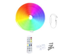 2026 tira Led Rgb Flexível de Silicone com Microfone Pickup Som Controle Remoto e App para Ambiente Diy
