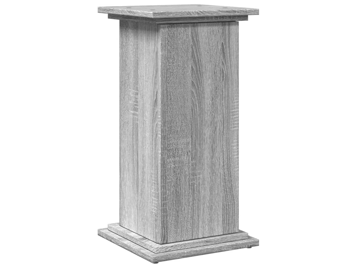 Display Stand, Display Stands Vidaxl Cinzeto Madeira Processada (31 X 30 X 60 Cm)