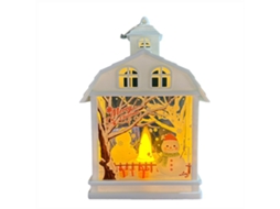 Laxiscreed Porta-lâmpada Natal Retro Com Led Para Decoração De Árvore De Natal