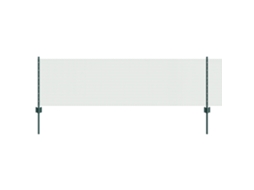 Conjunto 1 Painel De Cerca Vidaxl Verde Aço (25 X 0,6 M)