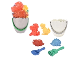 Conjunto De Balde Praia Dinossauro – 7 Peças Para Crianças -aquaforge