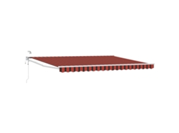 Conjunto 1 Toldo Elétrico Vidaxl Laranja Poliéster (5 X 3 M)