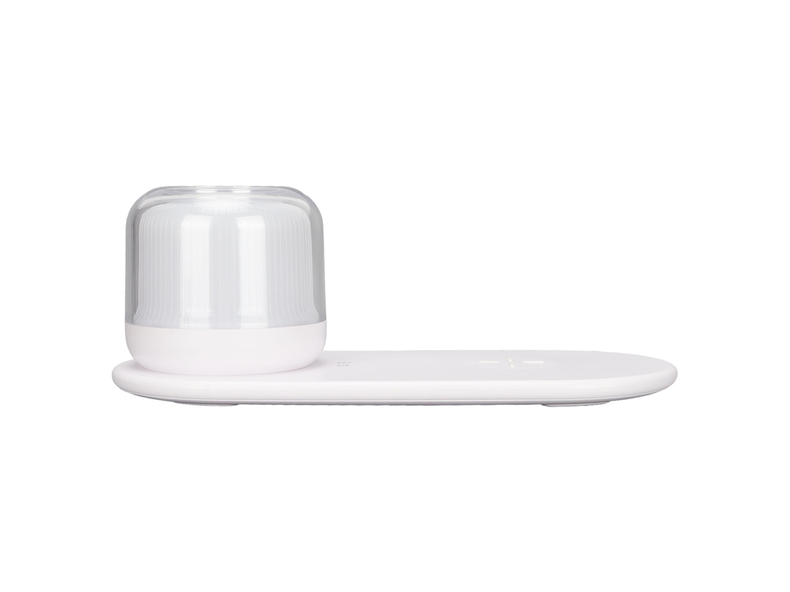 Carregador Sem Fio Rápido Lâmpada 15w Rgb Touch