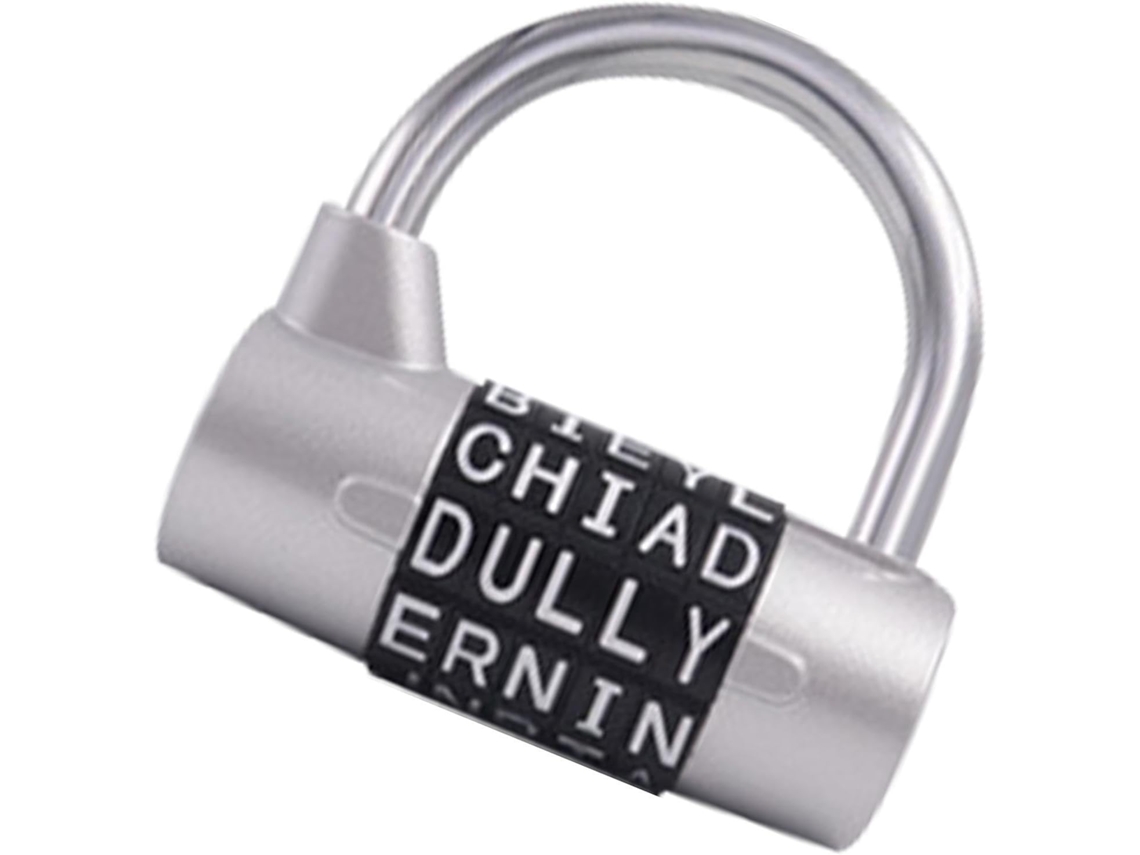 Cadeado Word Lock – De Combinação 2, 5 Polegadas Com Sistema Anti Arrombamento E Combinação De 26 Letras, Cadeado De