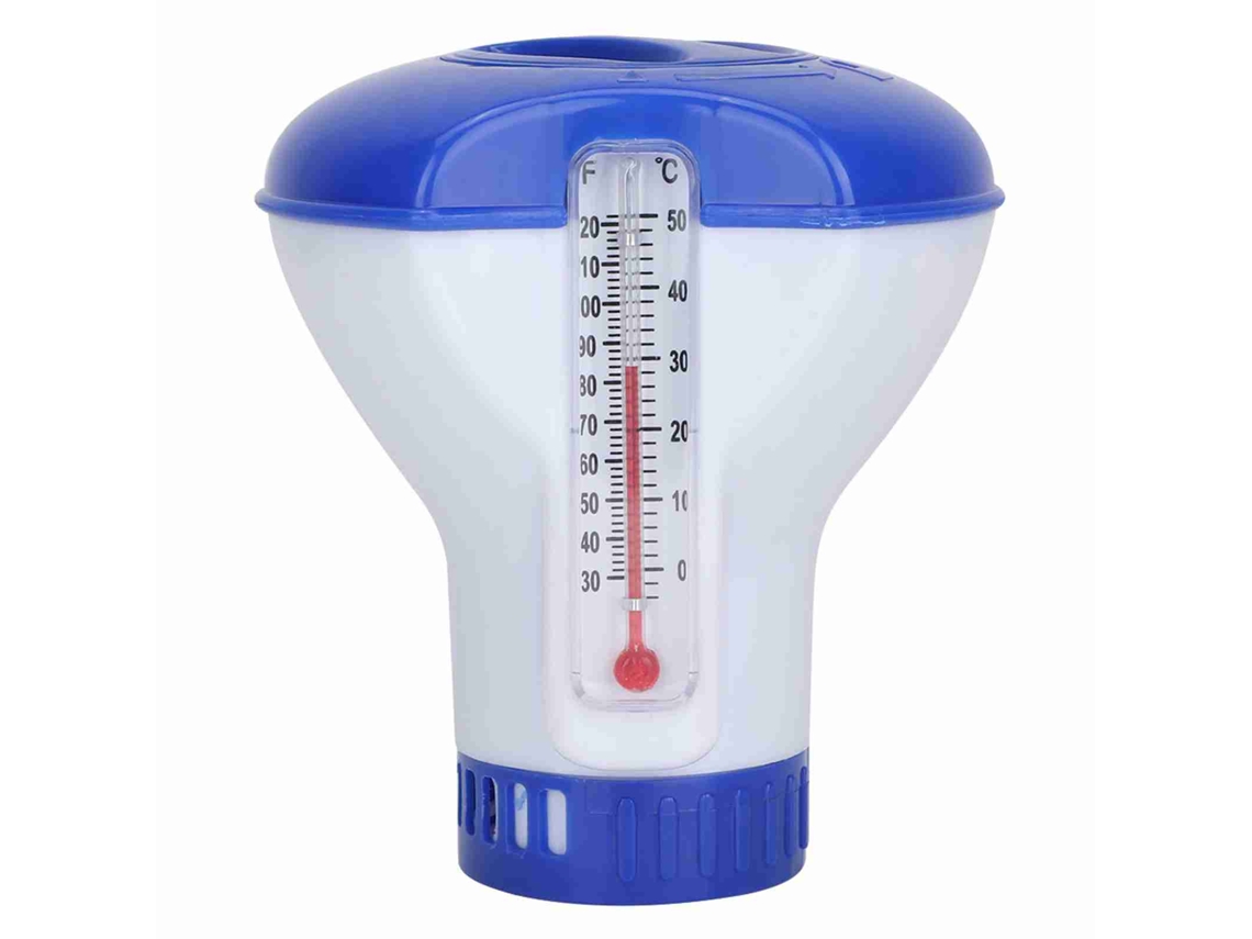 Ronjoe-dispensador De Cloro Flutuante Com Termômetro Para Piscinas E Spas 1,5 Polegadas Abs