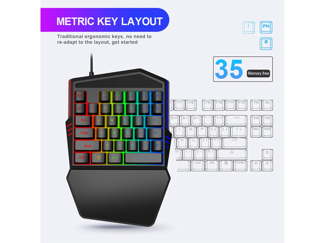 Teclado Gamer LAXISCREED 35 Teclas