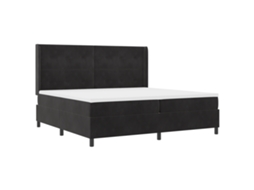 Conjunto 1 Cama Box Vidaxl Preto Veludo (200 X 200 Cm)